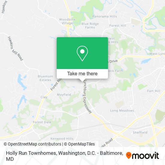 Holly Run Townhomes map