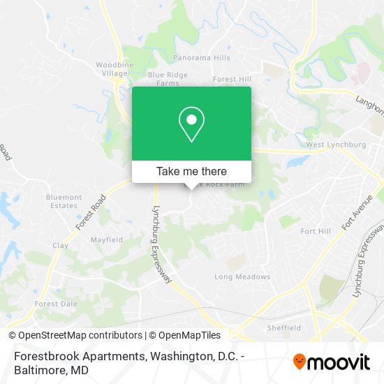 Mapa de Forestbrook Apartments