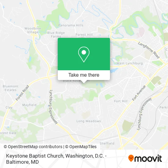 Keystone Baptist Church map