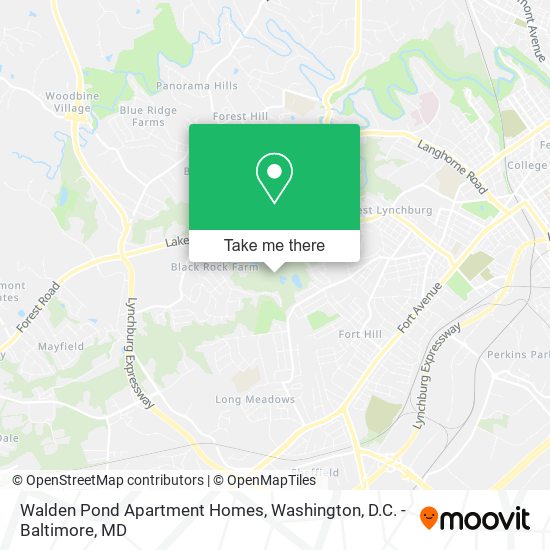 Mapa de Walden Pond Apartment Homes