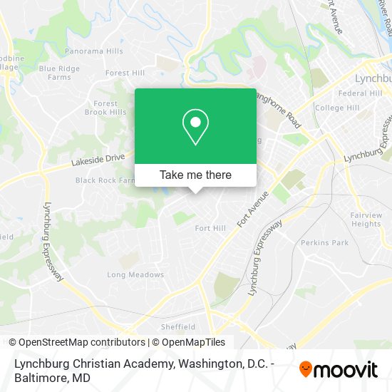 Mapa de Lynchburg Christian Academy