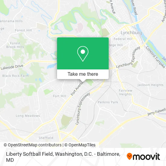 Liberty Softball Field map