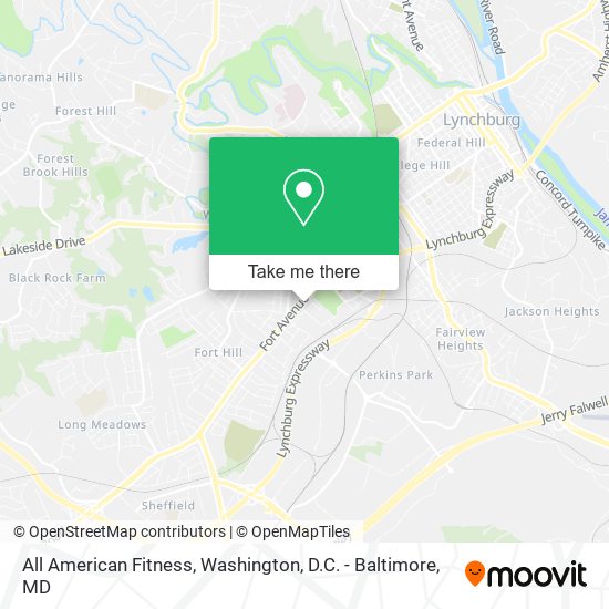 All American Fitness map