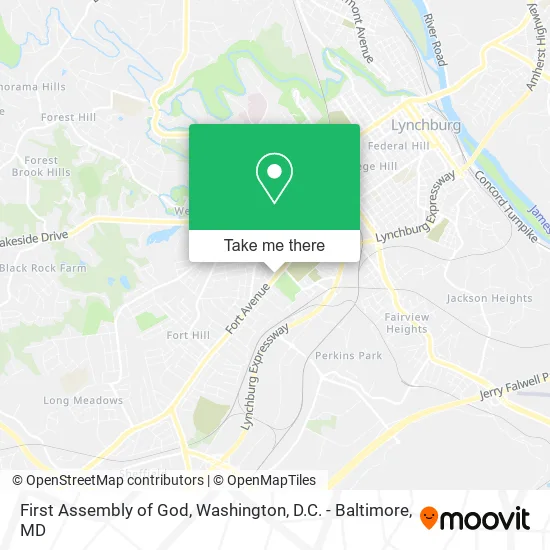 First Assembly of God map