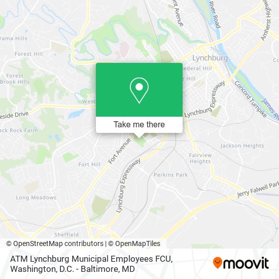 ATM Lynchburg Municipal Employees FCU map