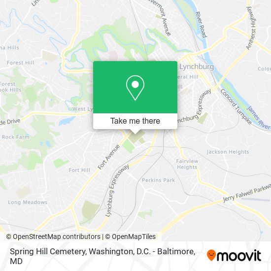 Spring Hill Cemetery map