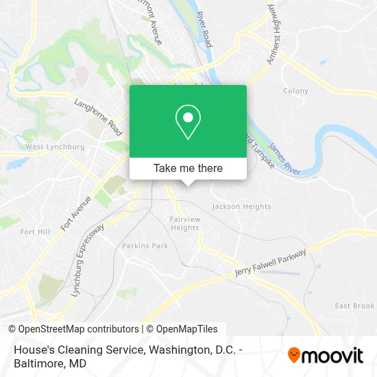 House's Cleaning Service map