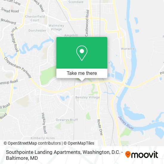 Southpointe Landing Apartments map