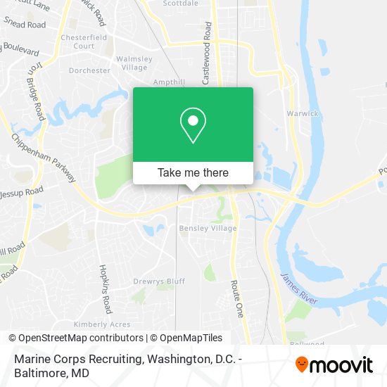 Marine Corps Recruiting map