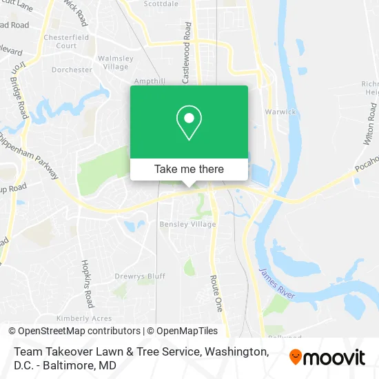 Team Takeover Lawn & Tree Service map