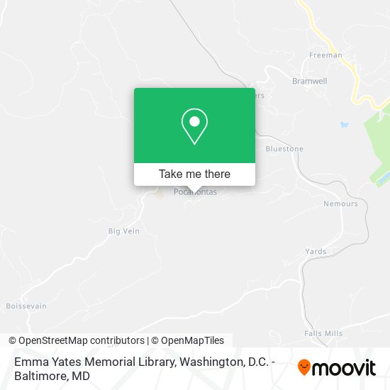 Emma Yates Memorial Library map