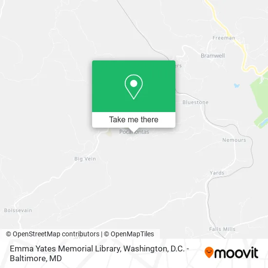 Mapa de Emma Yates Memorial Library