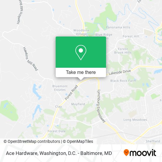 Ace Hardware map