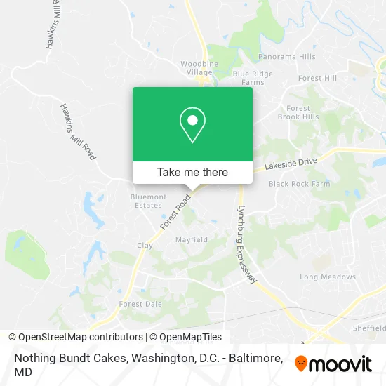 Nothing Bundt Cakes map