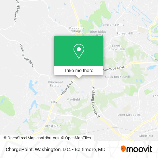 ChargePoint map