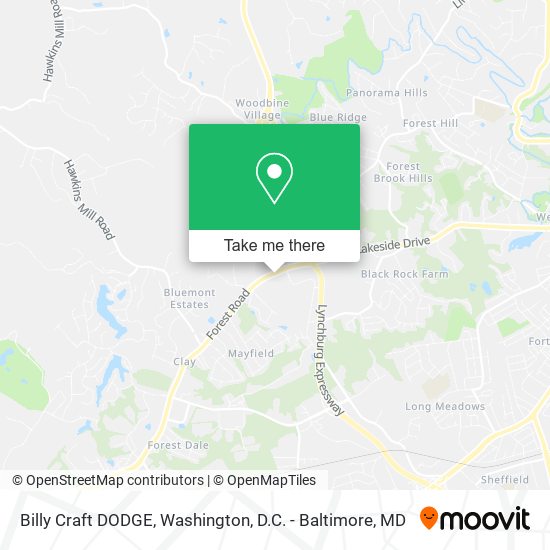 Billy Craft DODGE map