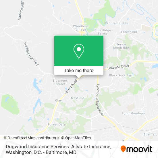 Mapa de Dogwood Insurance Services: Allstate Insurance
