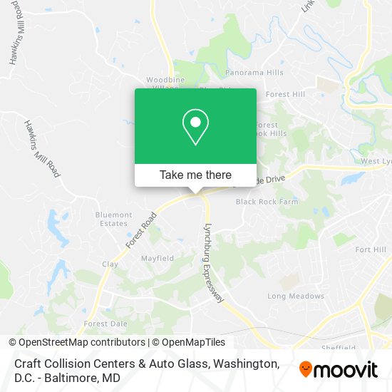 Craft Collision Centers & Auto Glass map