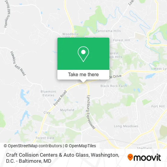 Craft Collision Centers & Auto Glass map