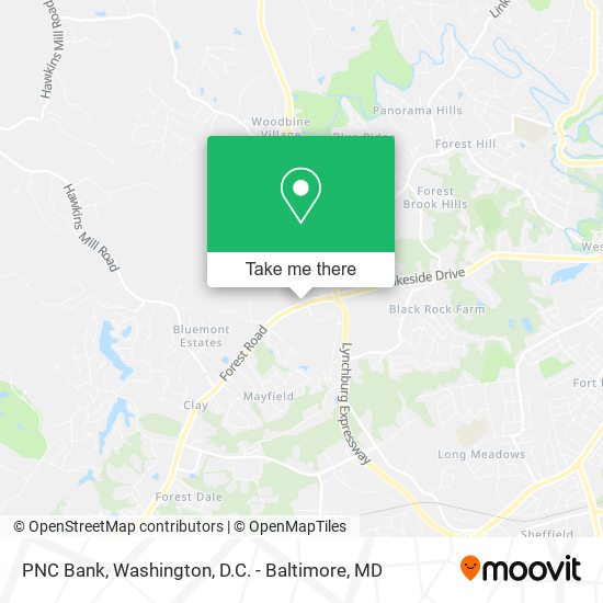 PNC Bank map