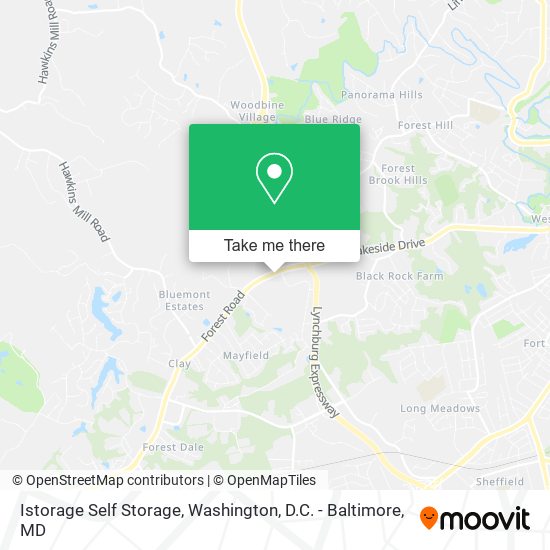 Istorage Self Storage map