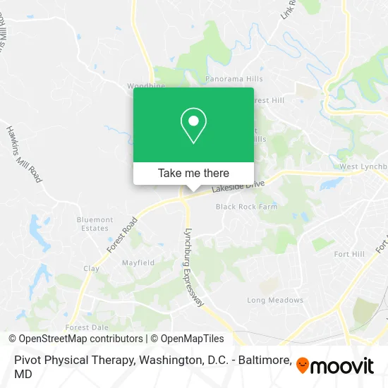 Pivot Physical Therapy map