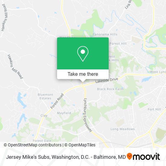 Jersey Mike's Subs map