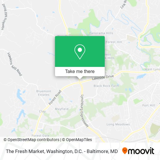The Fresh Market map