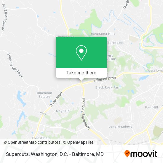 Supercuts map
