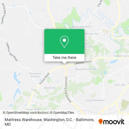 Mattress Warehouse map
