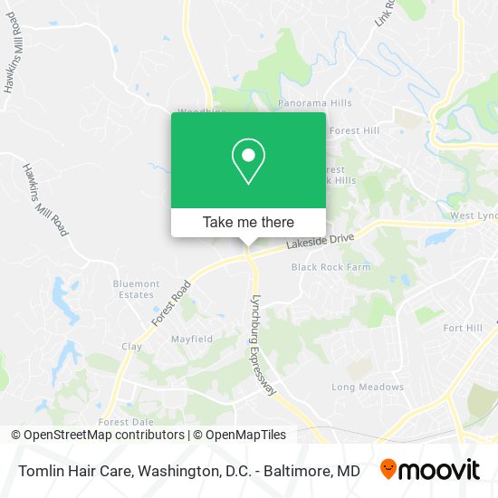 Tomlin Hair Care map