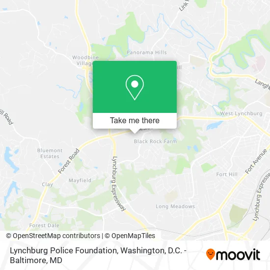 Mapa de Lynchburg Police Foundation