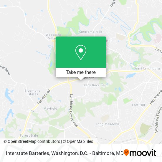 Interstate Batteries map