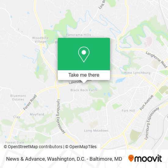 News & Advance map