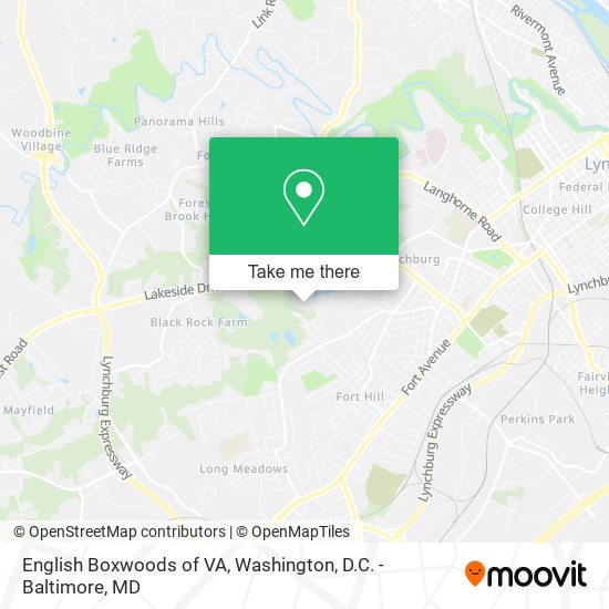 English Boxwoods of VA map