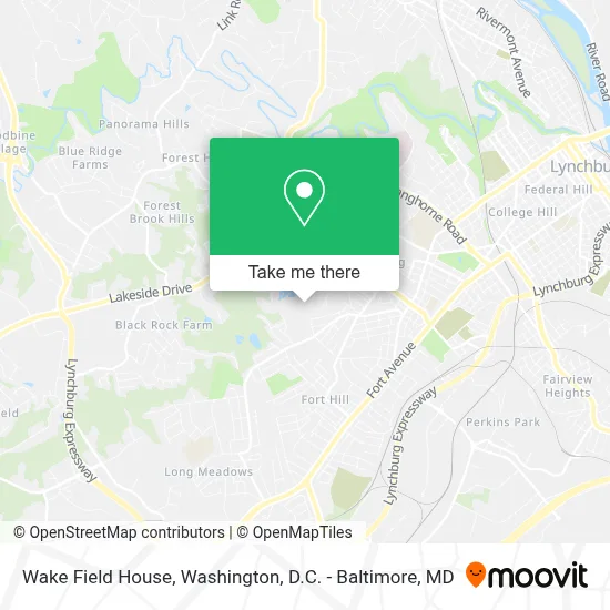 Wake Field House map