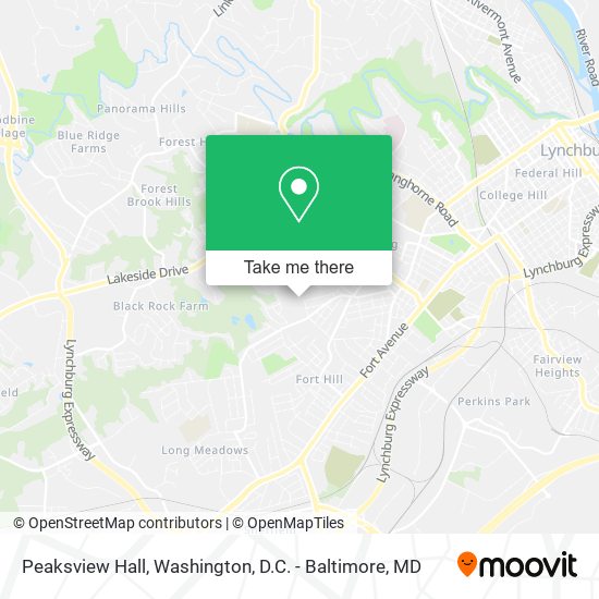Peaksview Hall map