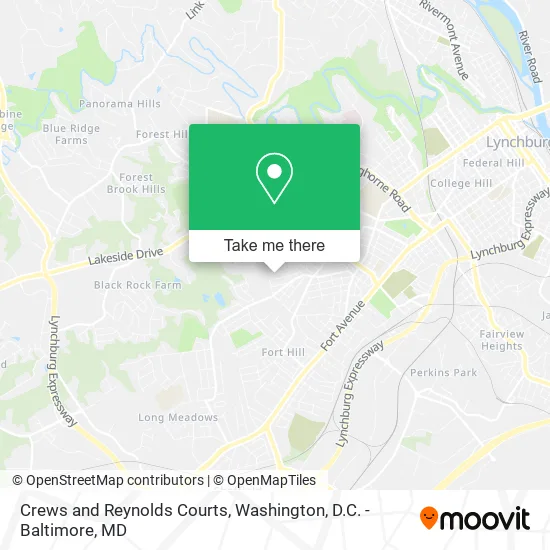 Crews and Reynolds Courts map