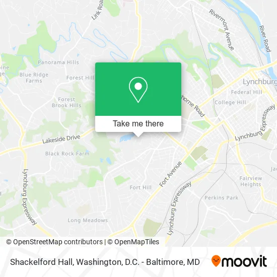 Shackelford Hall map