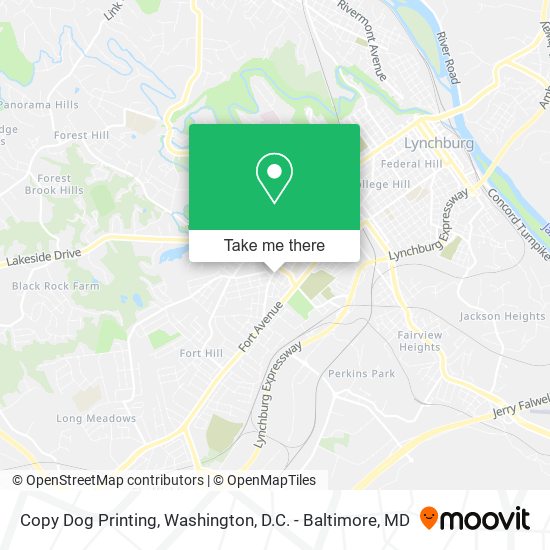 Mapa de Copy Dog Printing