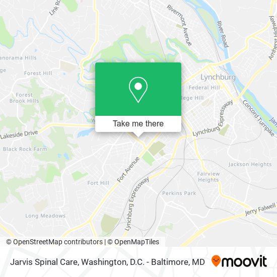 Jarvis Spinal Care map