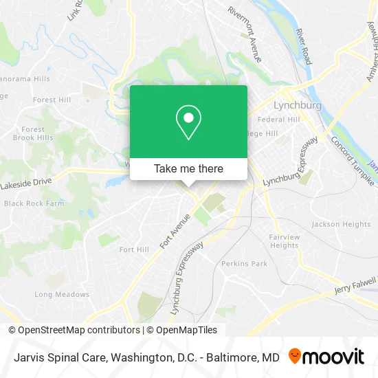 Jarvis Spinal Care map
