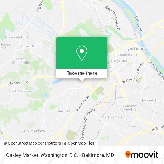 Oakley Market map