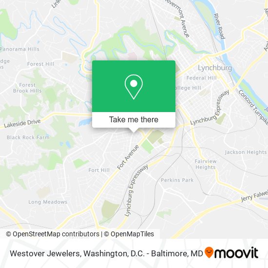 Westover Jewelers map