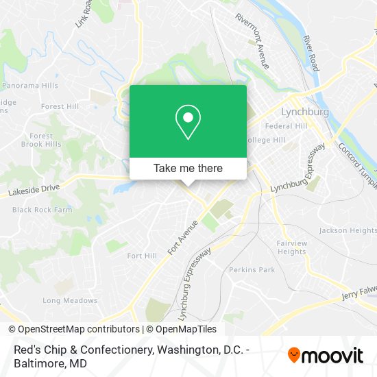 Mapa de Red's Chip & Confectionery