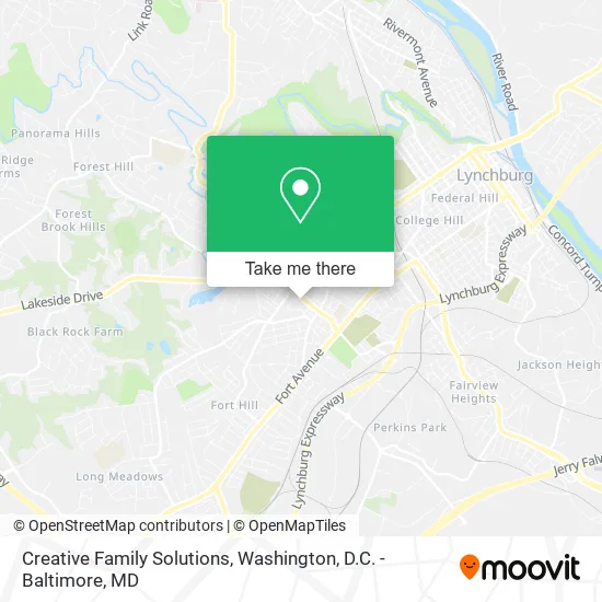 Creative Family Solutions map