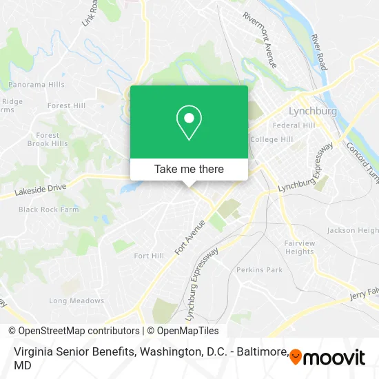Virginia Senior Benefits map