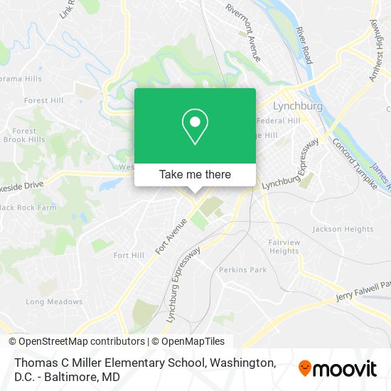 Thomas C Miller Elementary School map