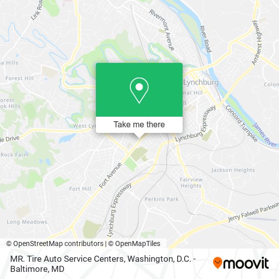 MR. Tire Auto Service Centers map