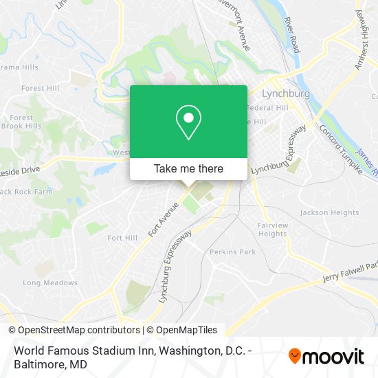 Mapa de World Famous Stadium Inn